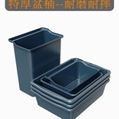 收餐收碗收集盆餐厅餐饮餐余饭店酒店长方形塑料加厚餐车长短挂桶