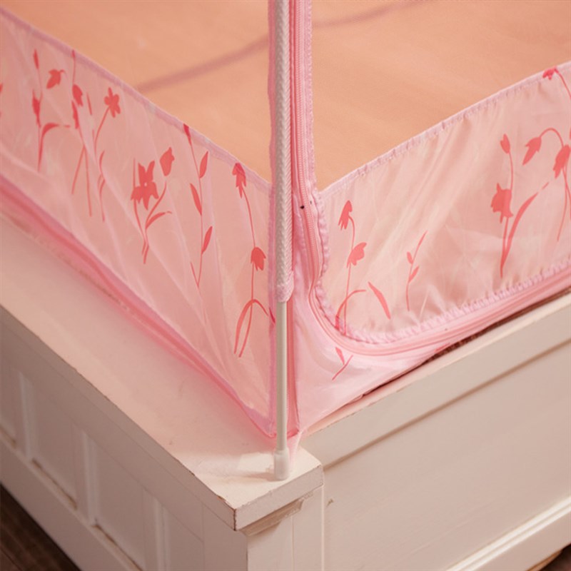 加密加高蒙古包蚊帐三开门拉链有底支架学生1.2单人双人1.5m1.8米