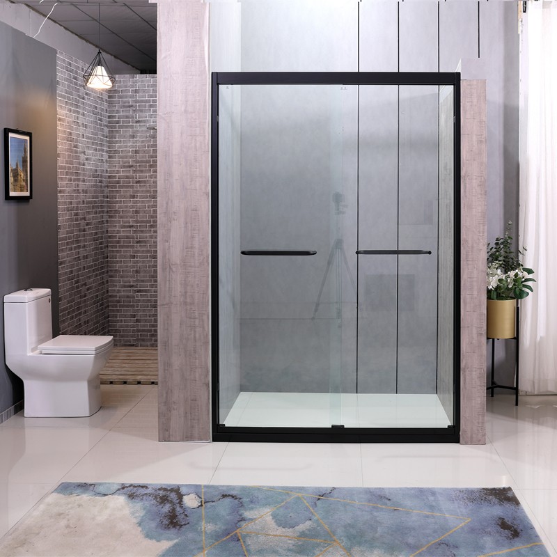 定制整体不锈钢淋浴房一字型干湿分离隔断浴室卫生间家用洗澡移门