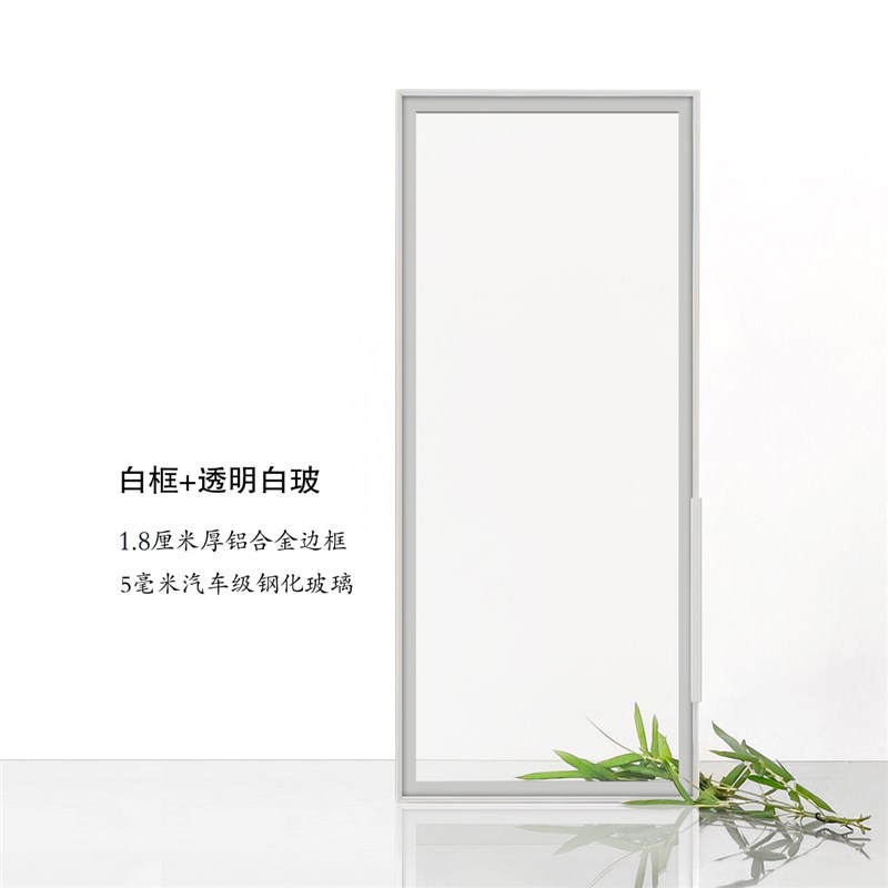 白色玻璃柜门铝合金衣柜门钢化玻璃书柜门酒柜电视柜餐厅极简柜门