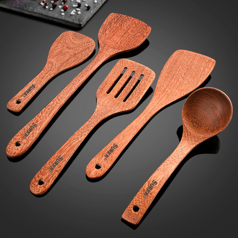 德系鸡翅木锅铲家用不粘锅木质木勺耐高温的木头炒菜木铲子