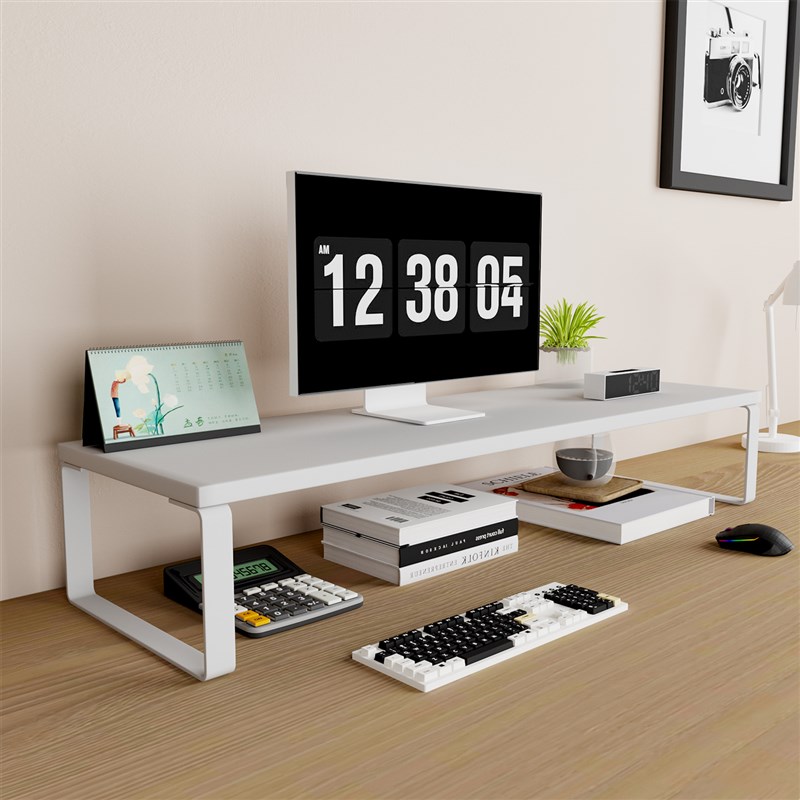 电脑高架办公桌面显示器架子工作站存储架笔记本电脑支架底座架