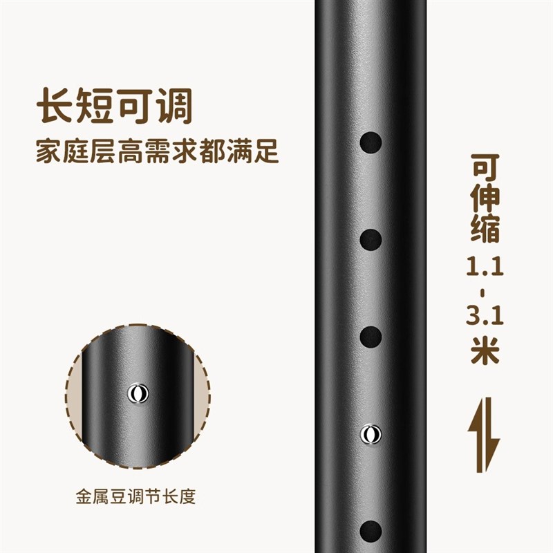 【抖音代发】顶天立地晾衣架落地挂衣架多功能金属简易挂包衣帽架