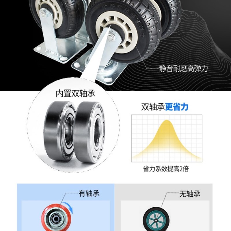 加护栏可折叠手推车平板车便携小推车拉货推货车拖车搬运车小拉车