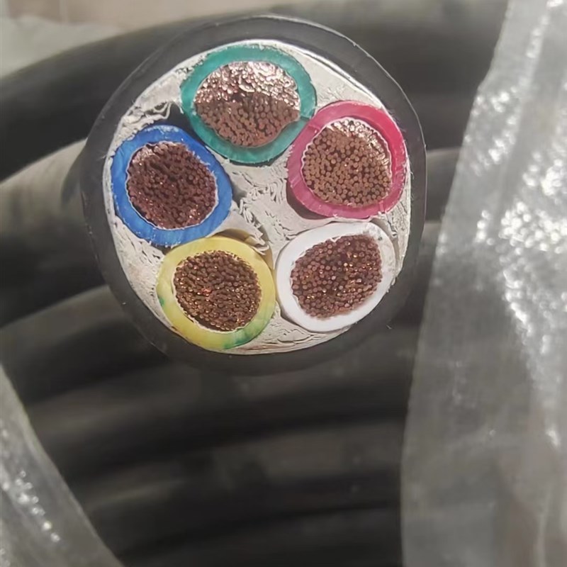 国标铜芯软电缆线RVV2 3  5芯10 1  平方三相四线护线