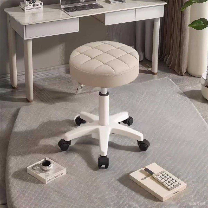 美容美容院理发店美甲圆凳旋转升降滑轮美发大工椅子家用