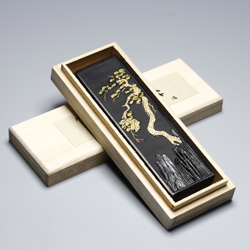 国家非遗徽墨二两特级纯松烟墨条胡开文墨块书法绘画墨锭文房四宝