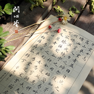 问心堂书法纸日课纸方格纸练字专用纸硬笔书法作品纸米格毛笔字练