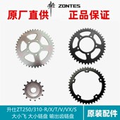 S后大小牙盘大飞从动链轮后齿轮 升仕原配件ZT250 310