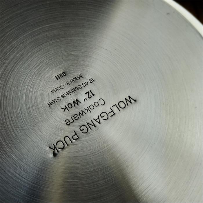 轻便款女生炒锅18-10不锈钢炒锅家用物理不沾锅31煎炒一体复底