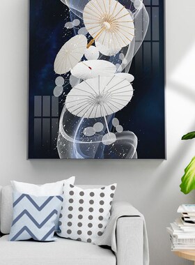 电表箱装饰画客餐厅卧画竖款盖板免打孔墙壁电闸掀竖版款挂画遮挡