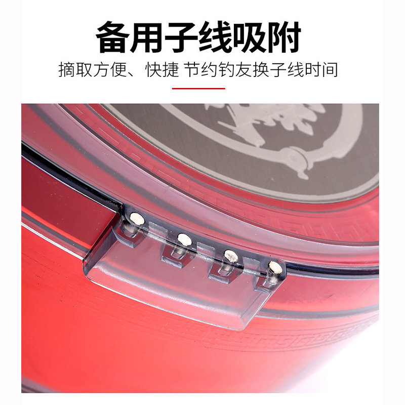 拉饵盘全磁开饵盆强磁地插卡扣钓椅钓箱饵料盘鱼食盒饵料盒散炮盆