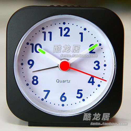 闹钟德国制造进口机芯静音钟表床头耐用个性学生宿舍卧室儿童旅游