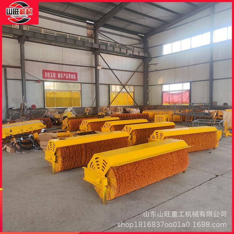 车载前置式刷雪滚大型扫雪滚刷除雪铲车载式除雪滚环卫道路扫雪机