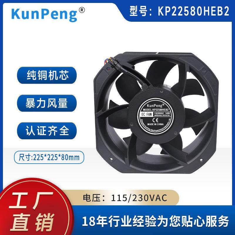 EC22580暴力风扇 22cm 光伏设备储能集装箱散热风扇 220V轴流风机