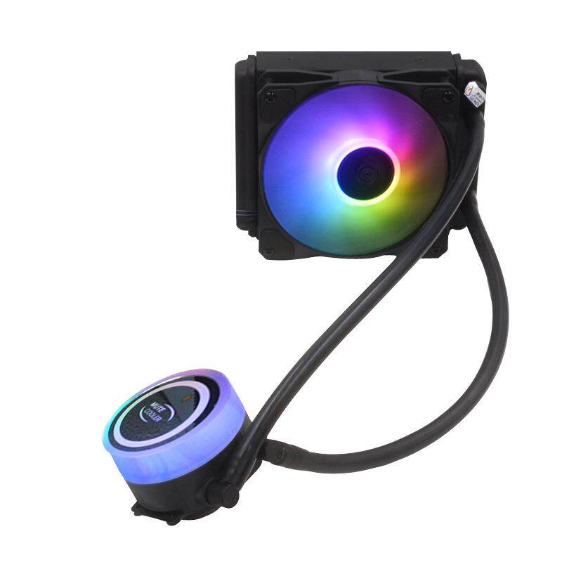 120水冷CPU散热器风扇 电脑台式机 静音 水冷纯铜底座 一体式水冷