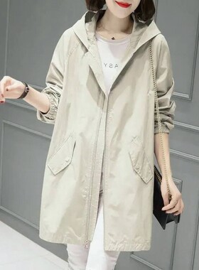 春款风衣女中长款小个子2024年春秋新款薄款春季外套气质休闲春装