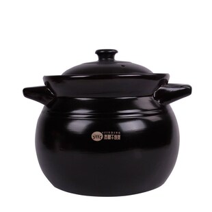 双耳炖盅明火 耐高温陶瓷砂锅家用煲汤砂锅汤煲酒店土锅干烧多功