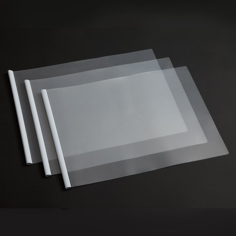 横版抽杆夹报告文件夹二页单页片可装规格图纸试卷纸资料夹插页报