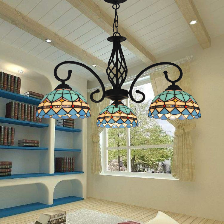 欧式复古地中海餐厅卧室客厅复古书房儿童房东南亚巴洛克风格吊灯