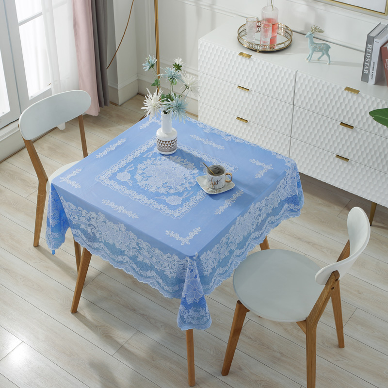 正方形桌布防水防油免洗防烫八仙桌台布塑料餐桌布四方桌麻将盖布