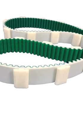 HTD1M-STD1M 白色黑色 开口接驳环形PU聚氨酯镀锌钢丝线同步带