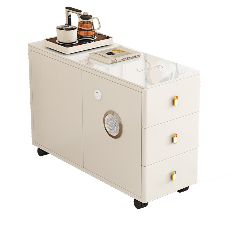 智能沙发边柜侧边柜全实木客厅角几现代简约小户型茶几可移动边桌