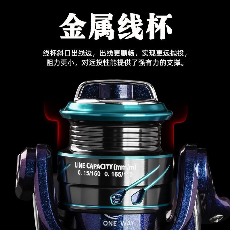 金属微物渔轮迷你型路亚纺车轮鱼线轮浅线杯海杆轮渔具路亚轮