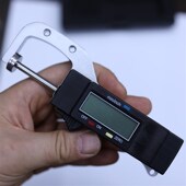 数显电子测厚仪0 25mm测厚量仪器珍珠平头卡尺测珠宝大小厚度游标
