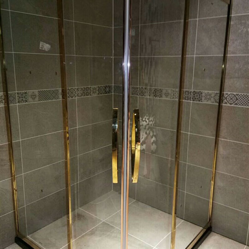 不锈钢弧扇型淋浴房 圆弧淋浴房 洗浴房 浴室玻璃门 淋浴房隔断门