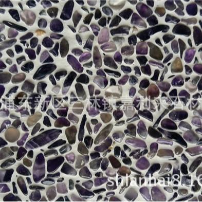 水洗石红玛21282瑙紫晶青水金石白晶雨石鹅卵石抿水花石子