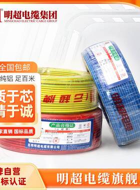 标铜芯家装5电线BV213R1.平方国单股多芯100米软线