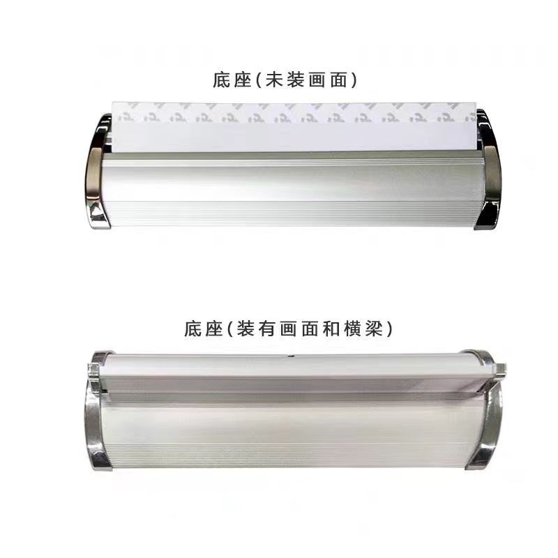 桌面易拉宝定做伸缩小型广告展示画面铝合金迷你海报支架定制打印