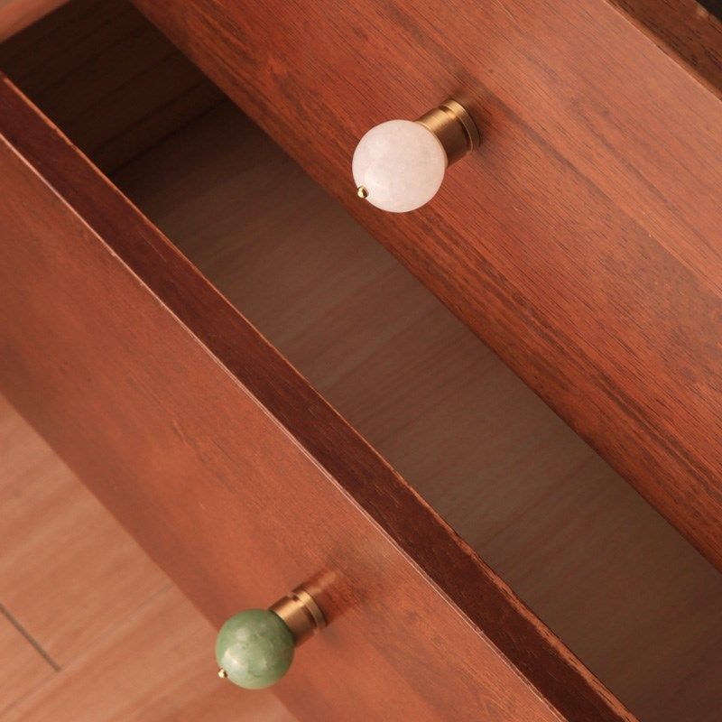 zpk木头水晶石黄铜拉手抽屉柜衣柜橱柜门简约单孔小圆把手金色单,基础建材,小拉手,淘宝优惠券,粉丝福利购,淘宝优惠卷