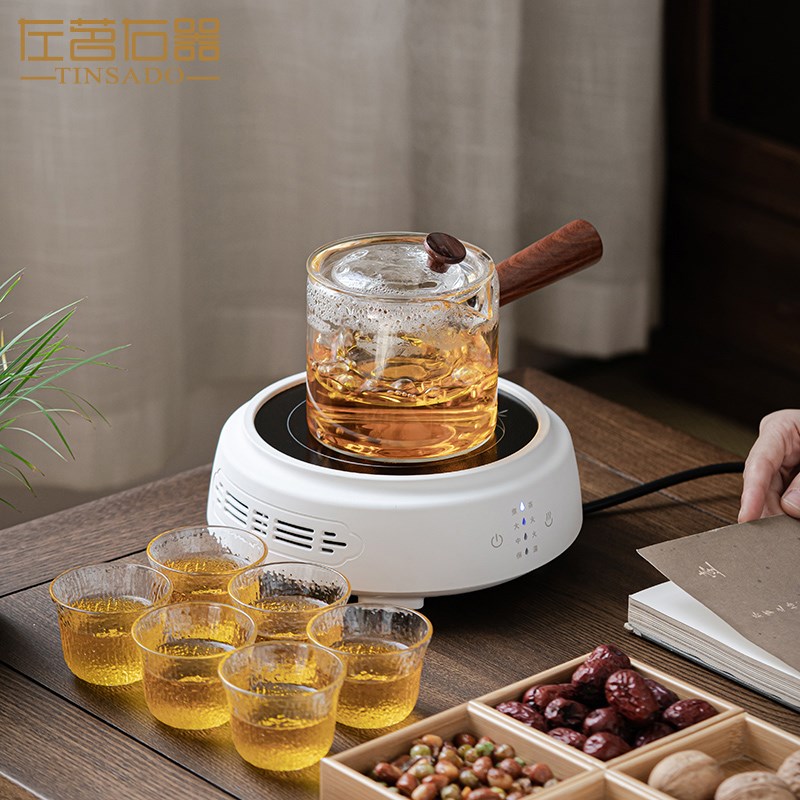 左茗右器电陶炉煮茶器耐热玻璃壶专用煮茶炉多功能大功率家用煮炉