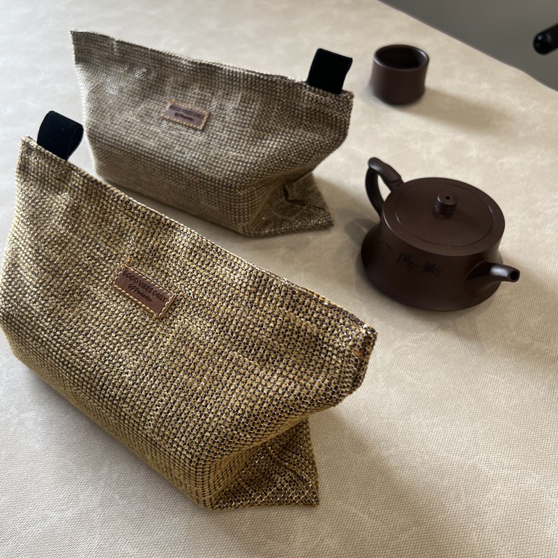日式简约纸巾套家用客厅民宿粗麻感布艺车载抽纸收纳袋创意纸巾盒