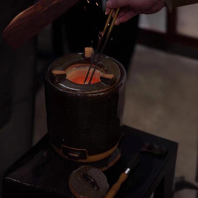 富强炉八大升级款霁阳炉聚热省炭保温炉围炉煮茶炭炉除湿手工制作图片