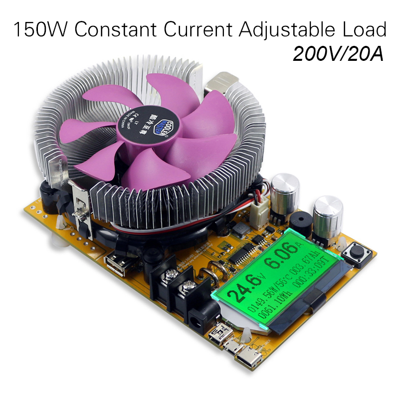 欢琪多功能电池检测试仪直流电源电压电流功率可调恒流电子负载器