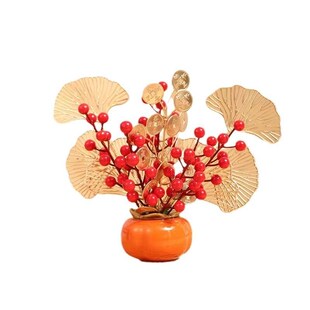 乔迁之喜新居布置装饰礼品客厅发财果福通摆件入宅搬家仪式用品