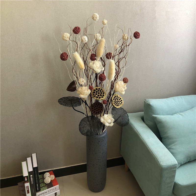 龙柳曲柳干枝天然树枝装饰 客厅落地玄关大花瓶高枝装饰花干花