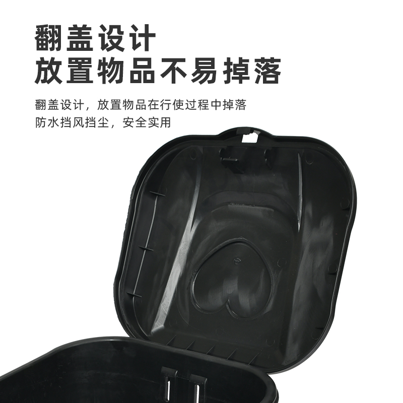 电动车前置防雨车筐自行车防盗车娄后置菜篮子加厚带锁加大通用框