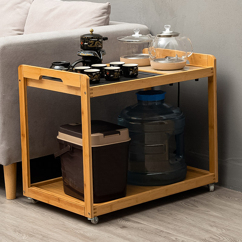 移动茶桌茶台家用茶水柜简约带轮小茶车茶盘功夫茶具套装茶水架
