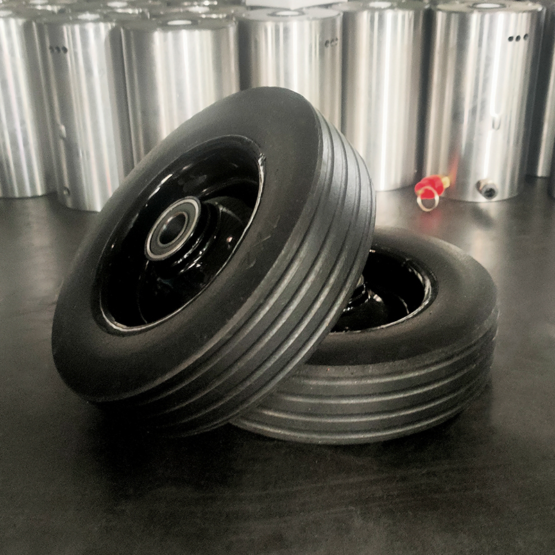 气动千斤顶专用轮胎轮子轱辘带轴承轮50吨80吨100t气顶配件大全