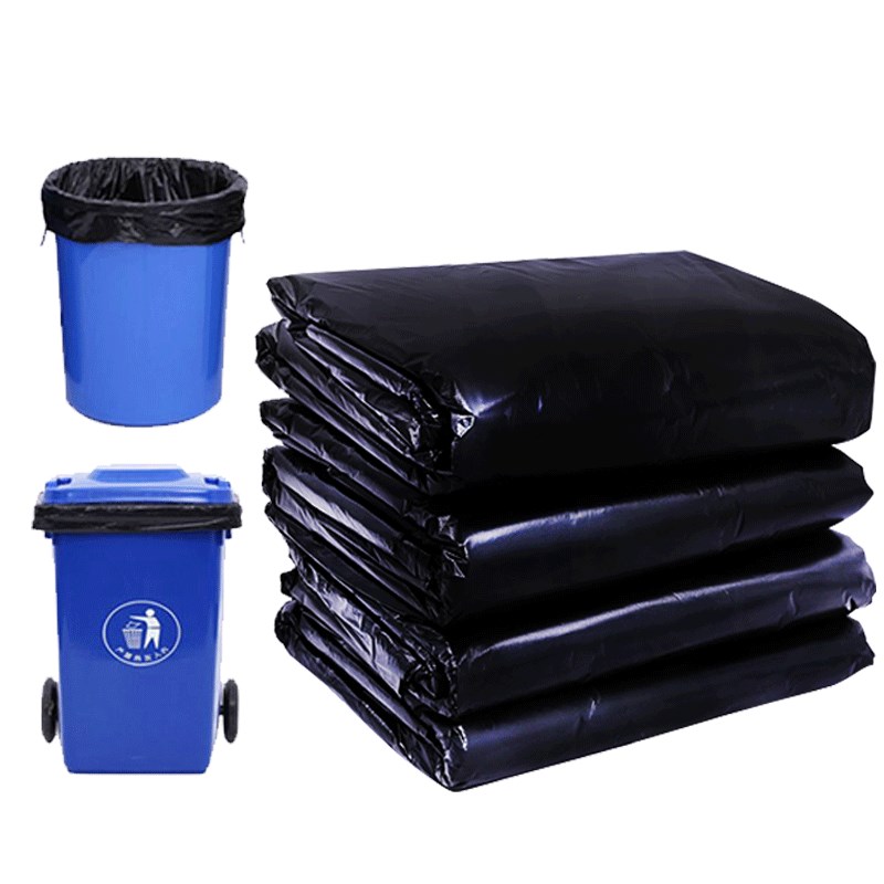 利得大垃圾袋大号加厚黑色酒店特大物业环卫100L垃圾桶商用90*100