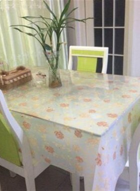 沃50cm宽50*80软玻璃PVC桌布防水防烫餐桌垫茶几垫透明磨砂水晶板