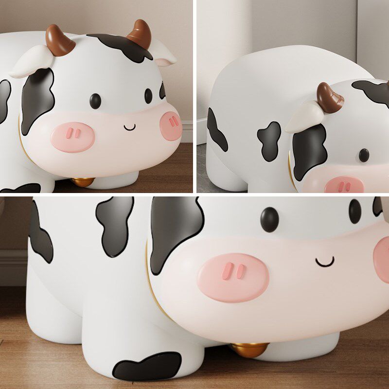 可爱奶牛换鞋凳玄关客厅落地摆件家居装饰品搬新房子乔迁新居礼物,家居饰品,落地摆件,淘宝优惠券,粉丝福利购,淘宝优惠卷