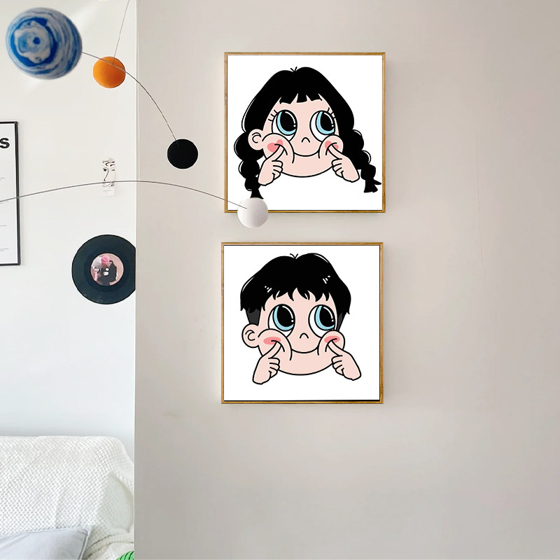 简约情侣星蝶diy数字油画手工丙烯填色画手绘油彩画墙角装饰挂画,家居饰品,DIY/数字油画,淘宝优惠券,粉丝福利购,淘宝优惠卷