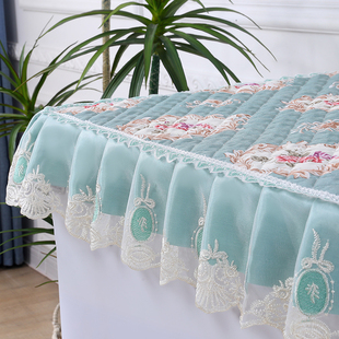 加厚冰柜防尘盖布翻盖式家用冰柜顶布盖垫蕾丝布艺冷柜保温被盖被