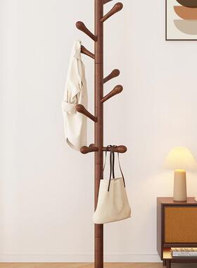 实木衣落地衣帽卧杆室架家用挂XTH衣架简易架立式榉木挂衣室内挂