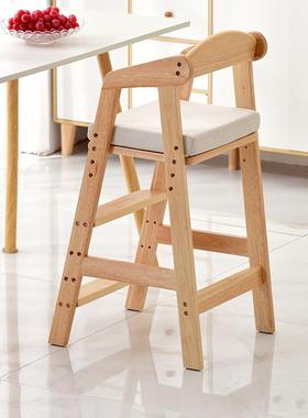 儿童实可升降餐椅宝家用成长椅宝吃饭椅婴儿子饭桌椅木大童MEJ高